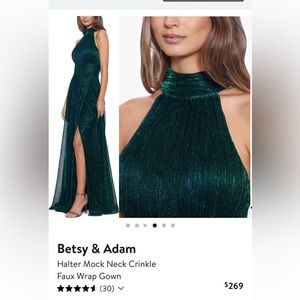 Emerald Green Formal Evening dress